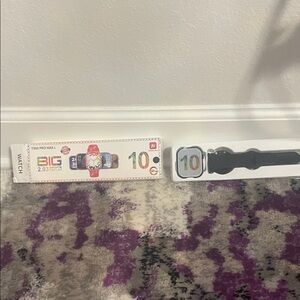 Black Smartwatch with Colorful Display